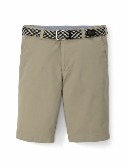 Extraglatt-Stretchbund-Bermudas Beige
