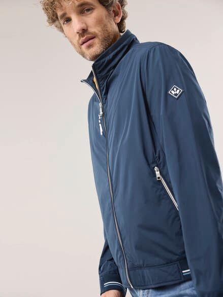 Microfaser Leichtblouson Marine