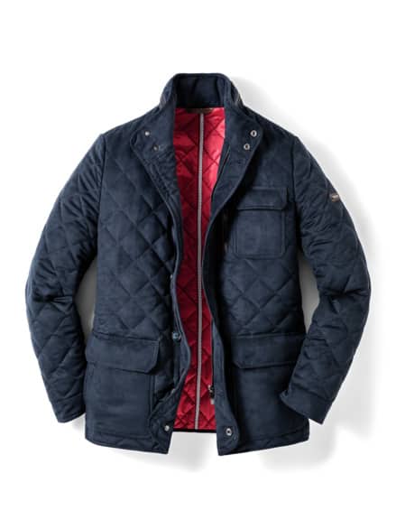 Ultraskin Leichtstepp Jacke Marine