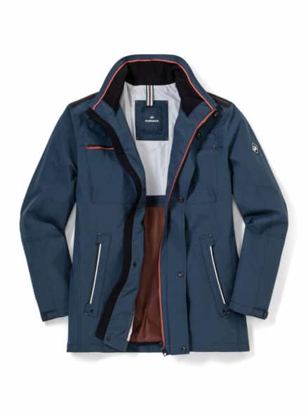 Windlock-Jacke Sturmtief Jeansblau Windlock-Jacke Sturmtief Jeansblau