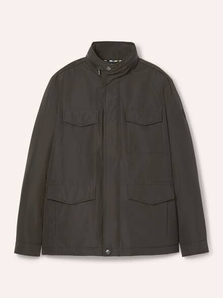 Wärmende Langjacke mit 9 Taschen Dunkelbraun Wärmende Langjacke mit 9 Taschen Dunkelbraun