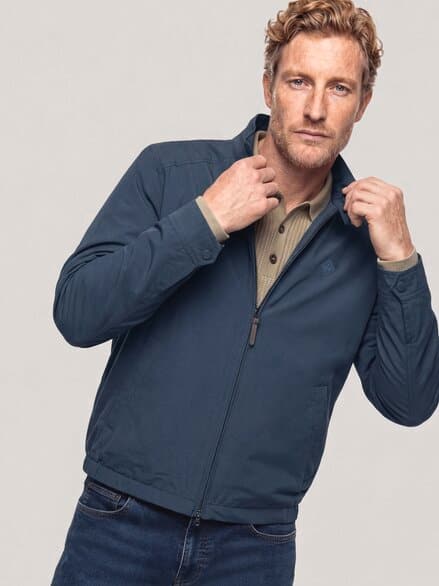 Wasserabw. Blouson aus Microfaser Marine