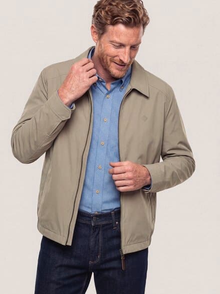 Wasserabw. Blouson aus Microfaser Beige