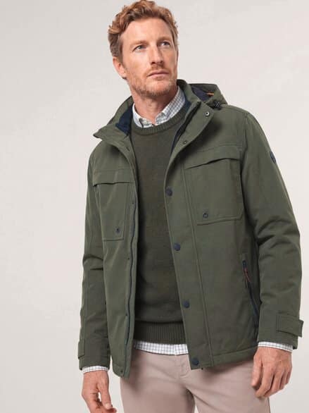 Wasserdichte Funktionsjacke Oliv