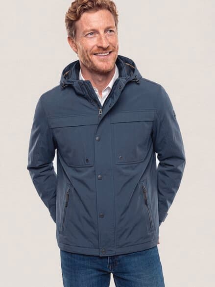 Wasserdichte Funktionsjacke Marine