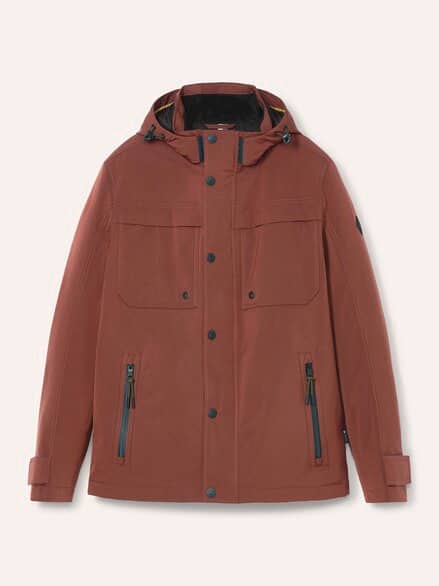Wasserdichte Funktionsjacke Rotbraun Wasserdichte Funktionsjacke Rotbraun