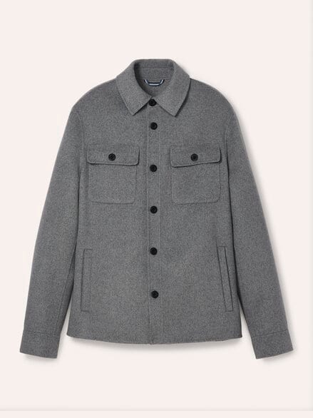 Doubleface Hemdjacke Hellgrau Doubleface Hemdjacke Hellgrau