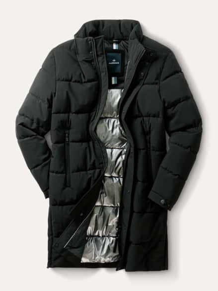 Thermo Steppmantel Schwarz Thermo Steppmantel Schwarz