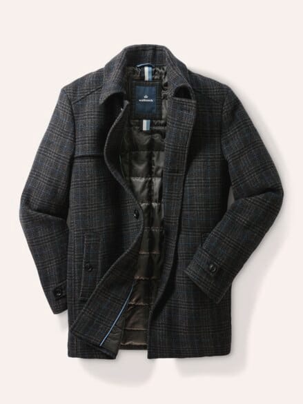 Wollmix Cabanjacke Dunkelgrau Wollmix Cabanjacke Dunkelgrau