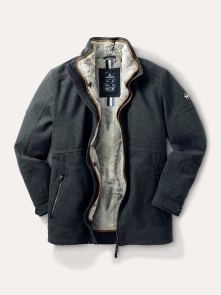 Aquastop Wolljacke Dunkelgrau Aquastop Wolljacke Dunkelgrau