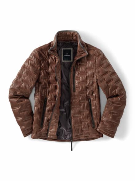 Lammleder Leichtsteppjacke Cognac Lammleder Leichtsteppjacke Cognac