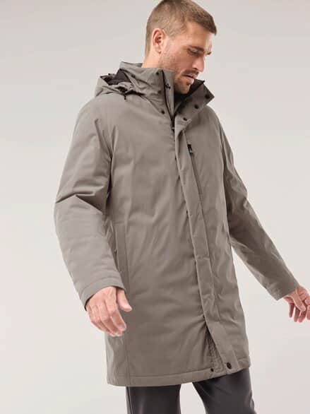 Aquastop Daunen Hybrid Jacke Beige
