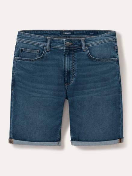 Jogger-Jeans Shorts Blue