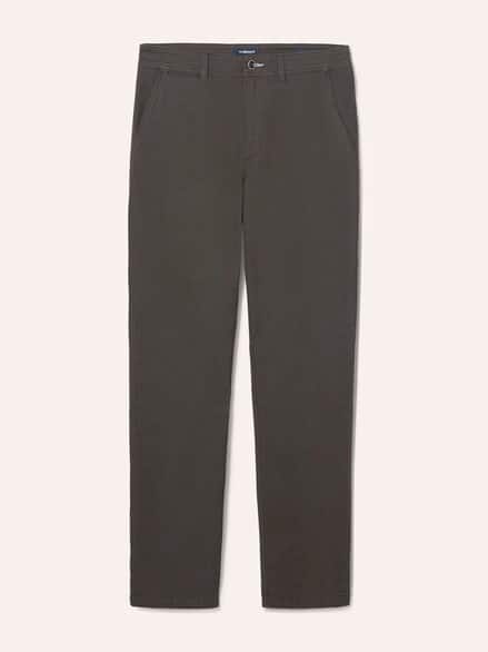 Chino aus Baumwollstretch Dunkelbraun