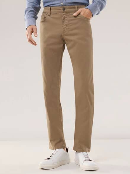 Baumwoll Five-Pocket Karamell