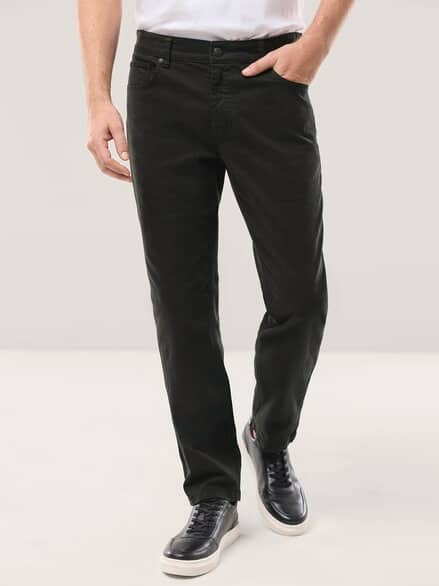 Baumwoll Five-Pocket Schwarz