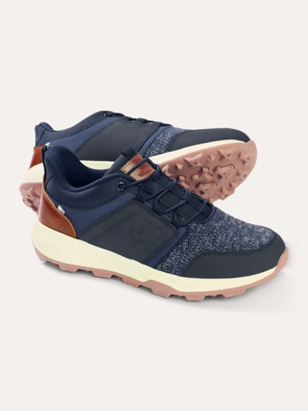 Materialmix Sneaker Mühelos Blau Materialmix Sneaker Mühelos Blau