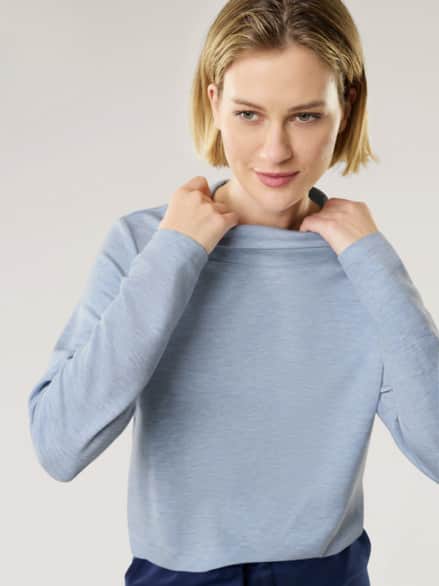 Wellness-Sweaty Auszeit Jeans Melange Wellness-Sweaty Auszeit Jeans Melange