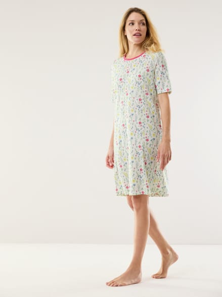 Cooling Schlafshirt Blumen