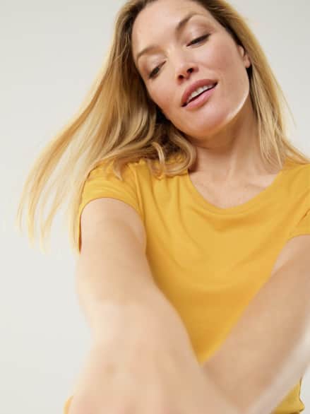 Viskose-Shirt Safran