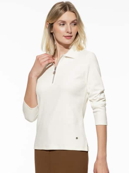 Rippenpolo Zip&Go Offwhite