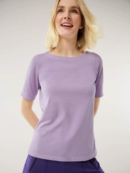 Extraglatt Shirt Flieder