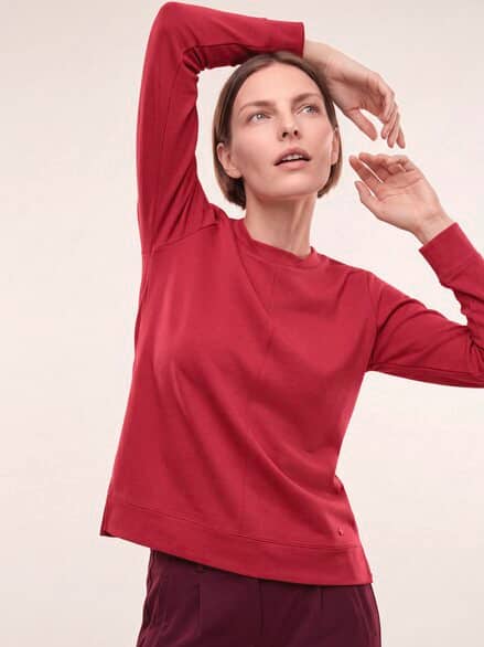 Edelbasic Sweatshirt Dunkelrot