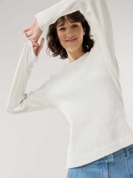 Baumwollshirt Easycare Offwhite Baumwollshirt Easycare Offwhite