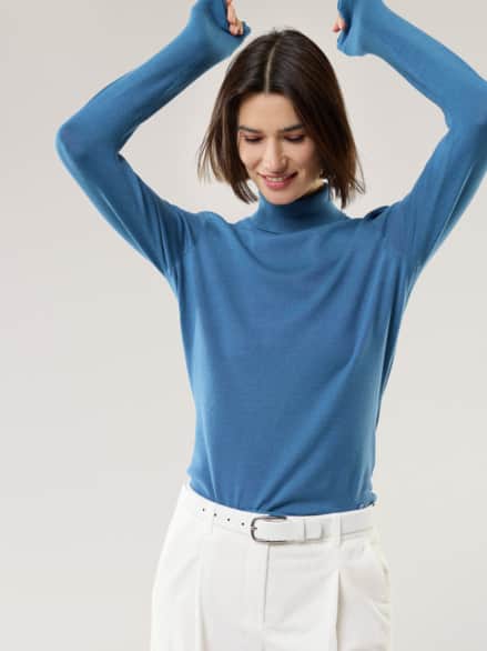 Viskose Rolli Hautschmeichler Rauchblau