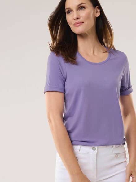 Viskose-Shirt Flieder