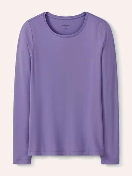 Viskose-Shirt Langarm Flieder Viskose-Shirt Langarm Flieder