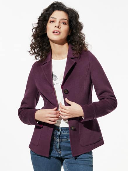 Doubleface-Blazer Cassis/Waldbeere Doubleface-Blazer Cassis/Waldbeere