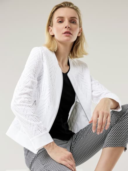 Lochstickereijacke Offwhite Lochstickereijacke Offwhite