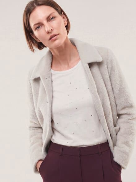 Flauschige Jacke Kitt
