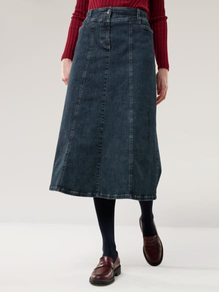 Powerstretch Jeansrock Dark Blue Powerstretch Jeansrock Dark Blue