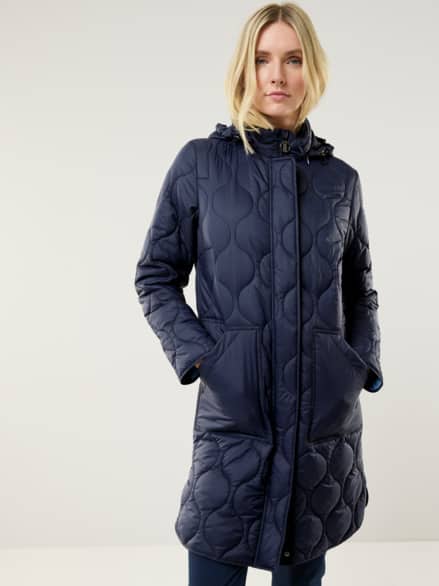 Sandwich-Leicht-Steppmantel Marine Sandwich-Leicht-Steppmantel Marine