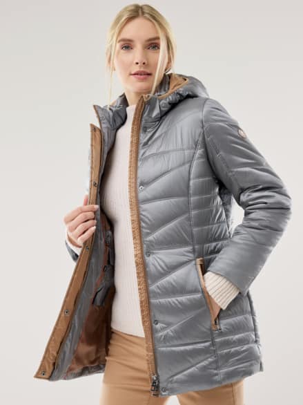 Aquastop Steppjacke Auszeit Mittelgrau Aquastop Steppjacke Auszeit Mittelgrau