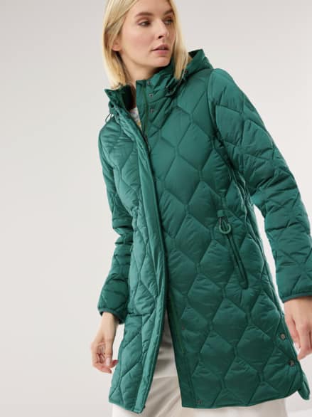 Thermo Sandwich Steppmantel Flaschengrün Thermo Sandwich Steppmantel Flaschengrün