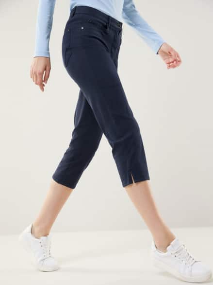 Baumwoll-Capri Supersoft Marine Baumwoll-Capri Supersoft Marine