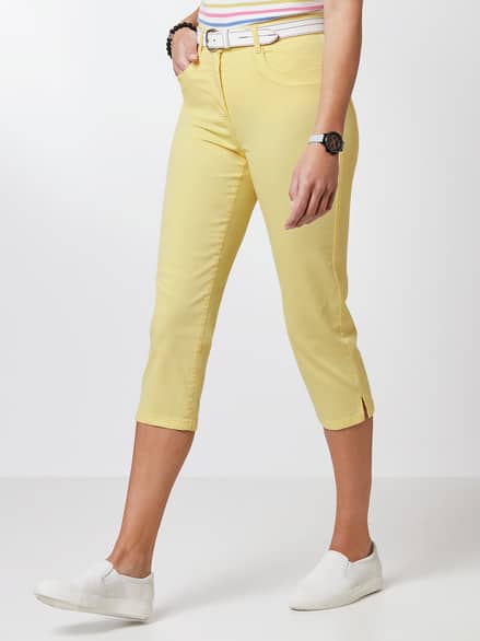Baumwoll-Capri Supersoft Zartgelb Baumwoll-Capri Supersoft Zartgelb