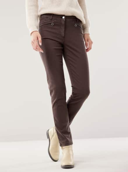 Powerstretch-Baumwollhose Kaffeebraun Powerstretch-Baumwollhose Kaffeebraun