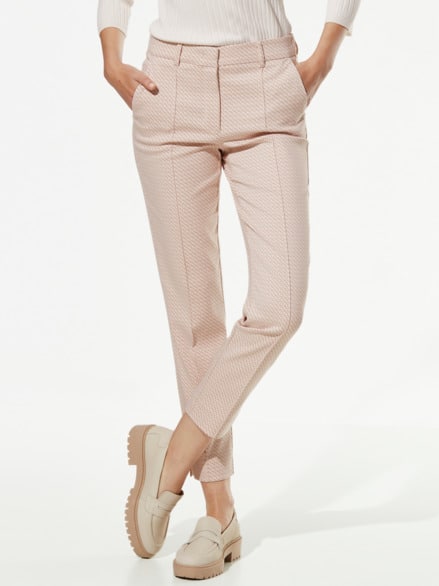 7/8-Jacquardhose Minimal Creme 7/8-Jacquardhose Minimal Creme