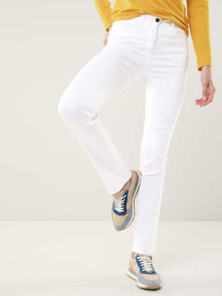 Yoga-Jeans Ultrastretch Slim Fit Weiß