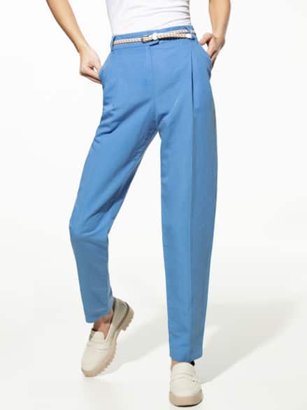 Leinenmix Chino Persischblau