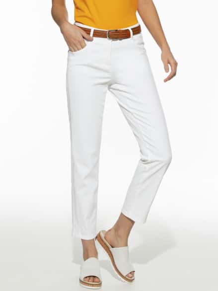 7/8-Baumwollhose Figurwunder Slim F Weiß 7/8-Baumwollhose Figurwunder Slim F Weiß