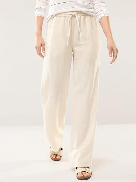 Marlenehose Leinenmix Natur