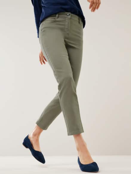 7/8-Baumwollhose Figurwunder Slim F Khaki 7/8-Baumwollhose Figurwunder Slim F Khaki