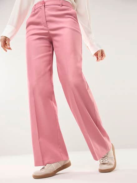 Marlenehose mit Struktur Rosenholz Marlenehose mit Struktur Rosenholz