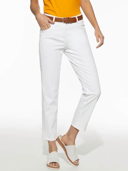 7/8-Baumwollhose Figurwunder FF Weiß