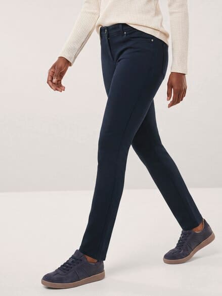 2-in-1-Extraglatt-Thermohose Nachtblau